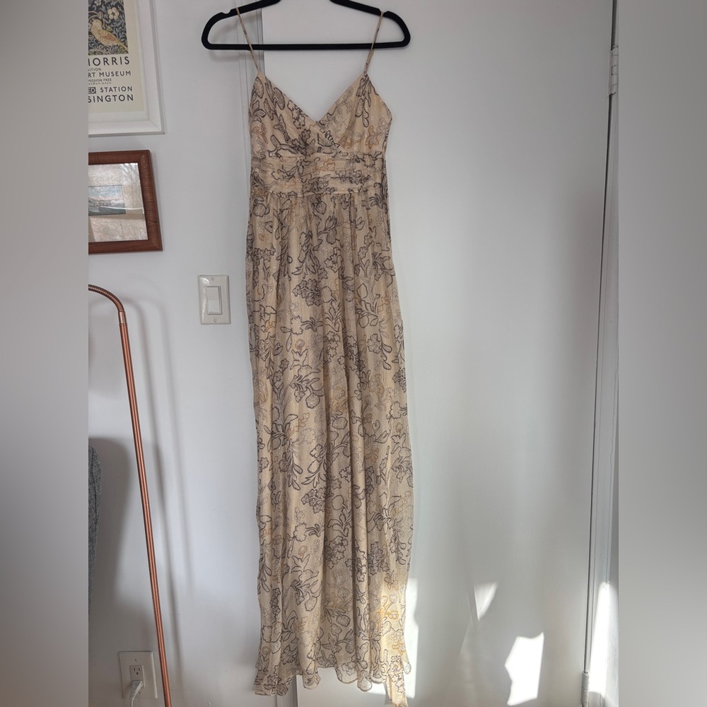BCBGMaxAzria Silk Floor Length Gown